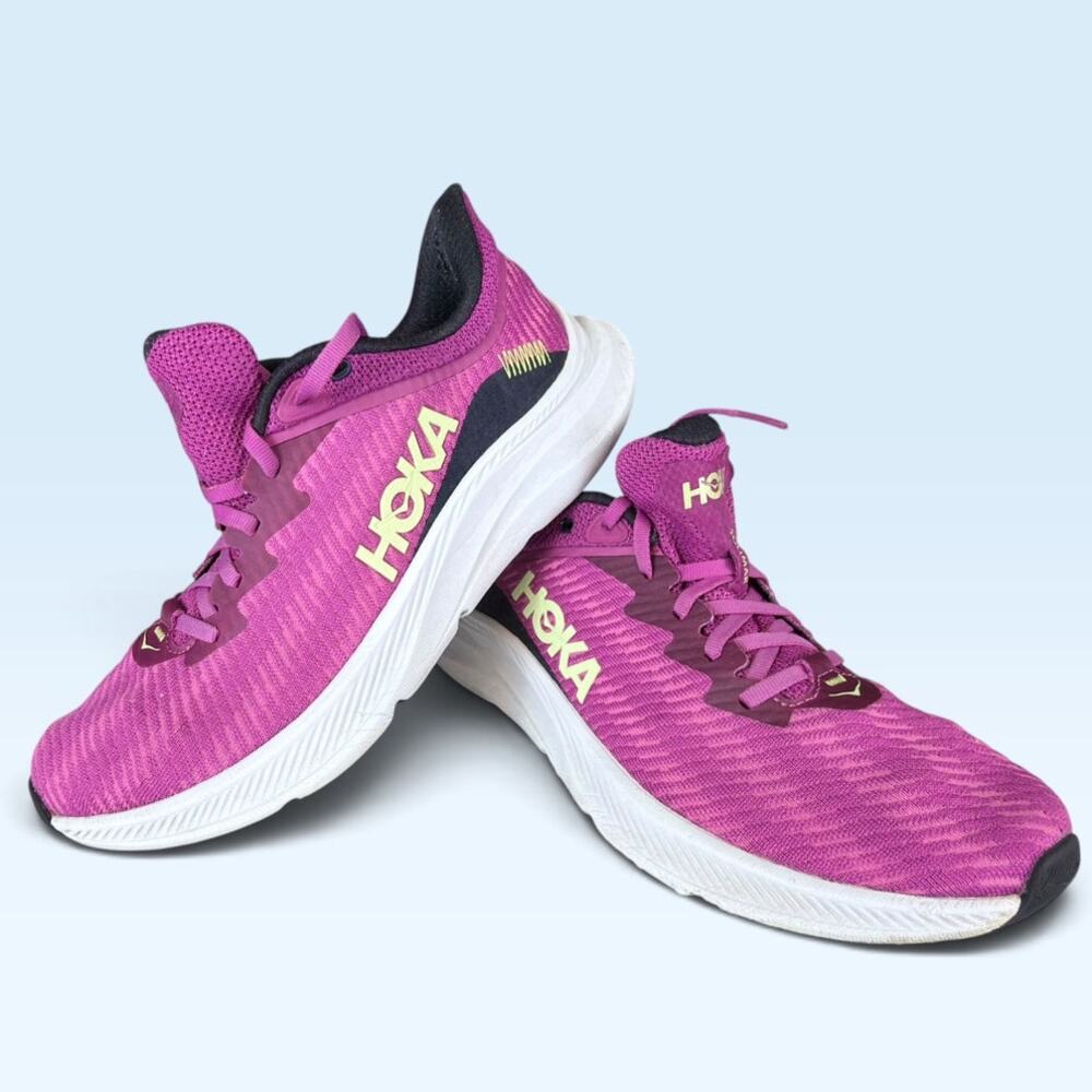 HOKA Solimar Women’s 9.5B Festival Fuchsia Butterfly Running Shoes